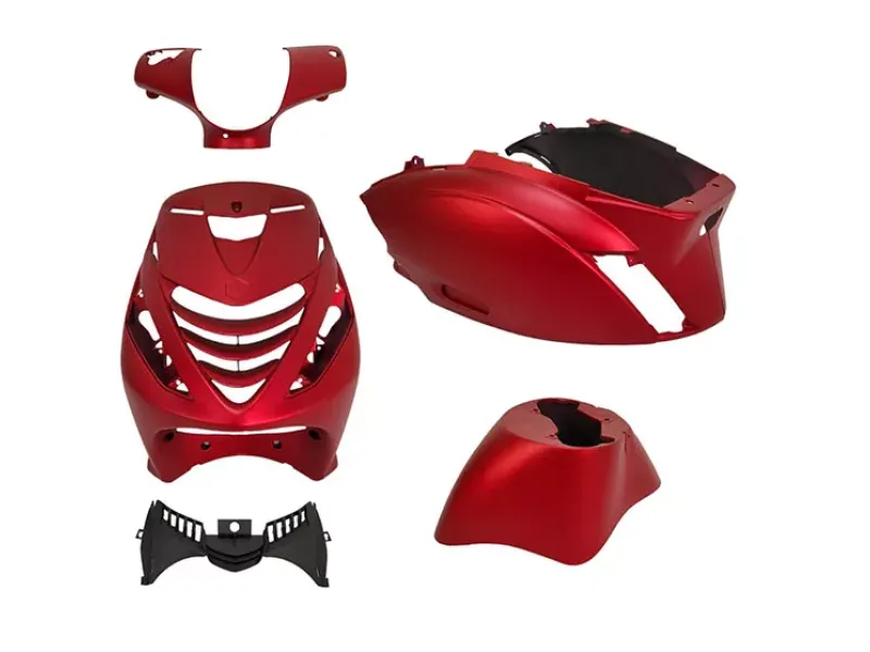 Kappenset (candy red) Piaggio Zip2000 mat Model SP 5-delig