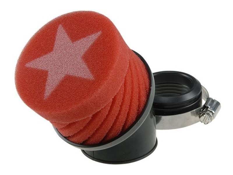 Luchtfilter - Stage 6 - Powerfilter - 44mm aansluiting - Rood