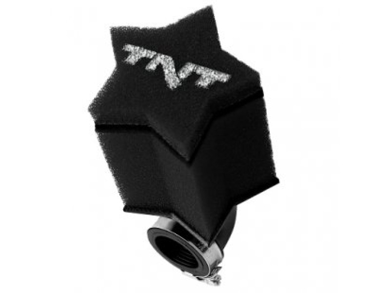 Luchtfilter - TNT - 28-35 mm 90 graden - Zwart