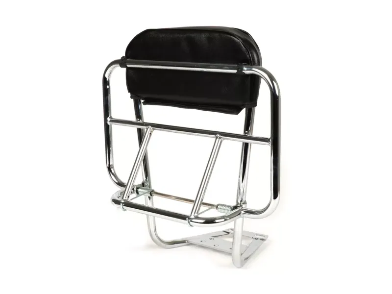 Rek Met Rugleuning incl. Kussen MOTO NOSTRA V2 Vespa PX80, PX125, PX150, PX200  Chroom
