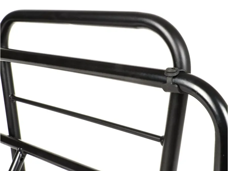 Rek Met Rugleuning MOTO NOSTRA V2 Vespa PX80, PX125, PX150, PX200  Zwart