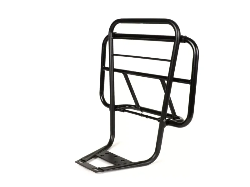 Rek Met Rugleuning MOTO NOSTRA V2 Vespa PX80, PX125, PX150, PX200  Zwart