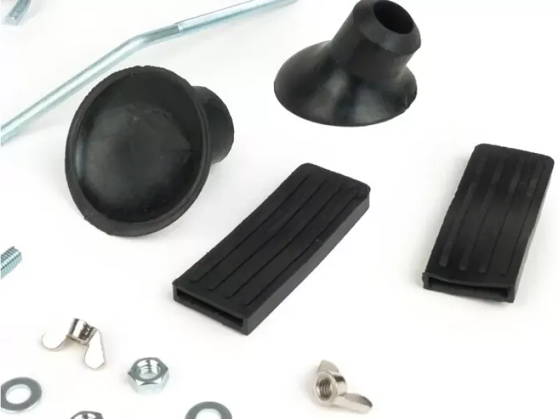 Reparatieset Voor Bagagedrager Opklapbaar Voorzijde MOTO NOSTRA Vespa Smallframe V50, PV125, ET3 Vespa Largeframe Rally180 Zilver