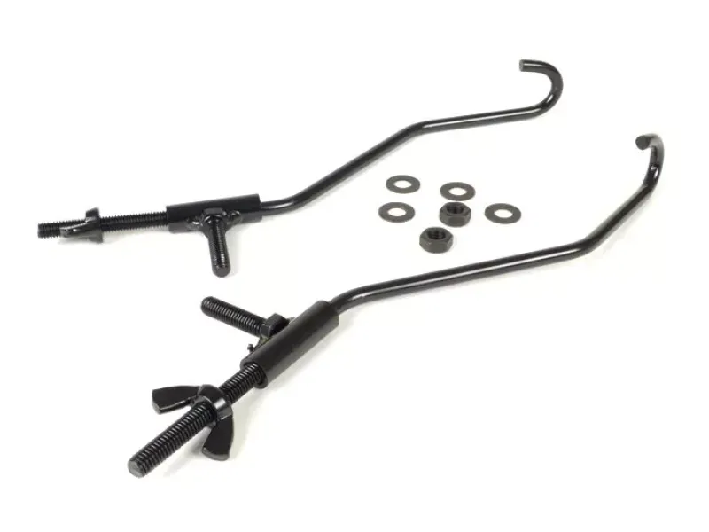 Reparatieset Voor Bagagedrager Opklapbaar Voorzijde MOTO NOSTRA Vespa Smallframe V50, PV125, ET3 Vespa Largeframe Rally180 Zwart