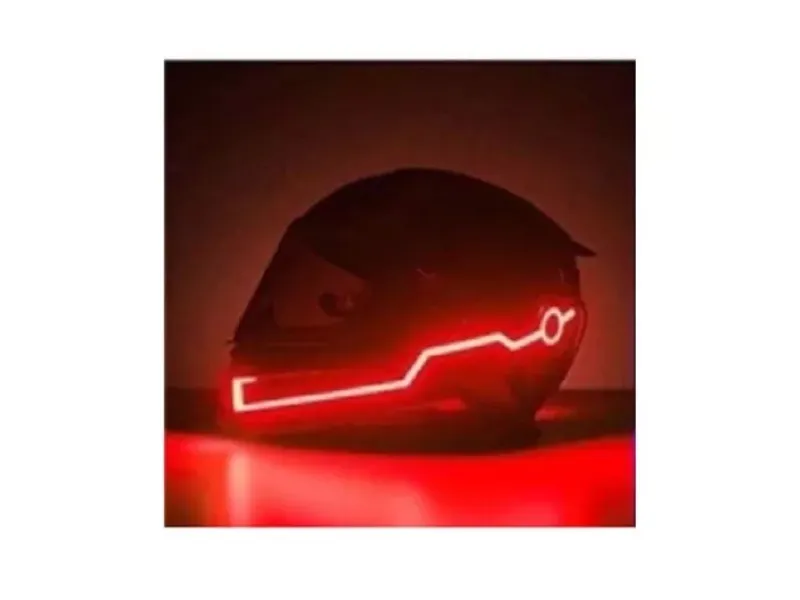 Helm verlichting scooterhelm LED - kleur: Rood