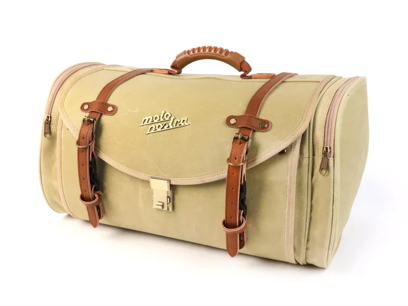 Roltas (Groot) Voor Bagagedrager (Alternatief Voor Topkoffer) Moto Nostra Classic Waxed Canvas' 480x300x270mm