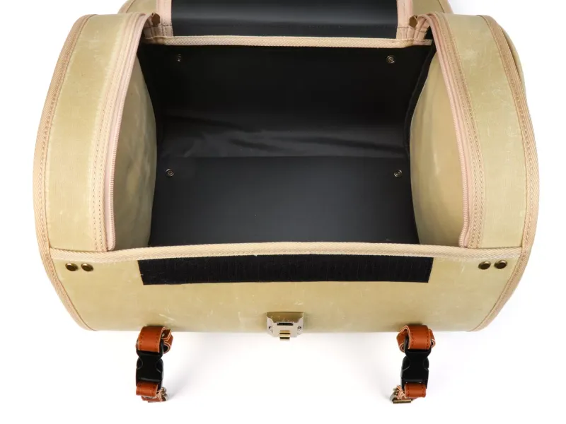 Roltas (Groot) Voor Bagagedrager (Alternatief Voor Topkoffer) Moto Nostra Classic Waxed Canvas' 480x300x270mm