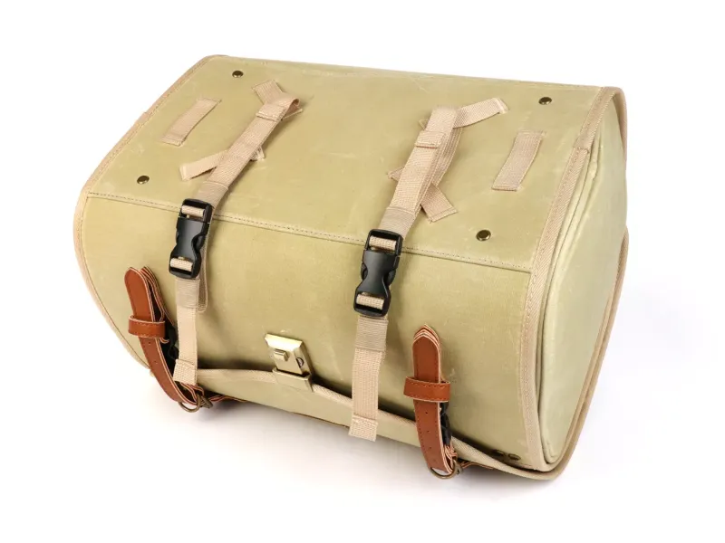 Roltas (Groot) Voor Bagagedrager (Alternatief Voor Topkoffer) Moto Nostra Classic Waxed Canvas' 480x300x270mm