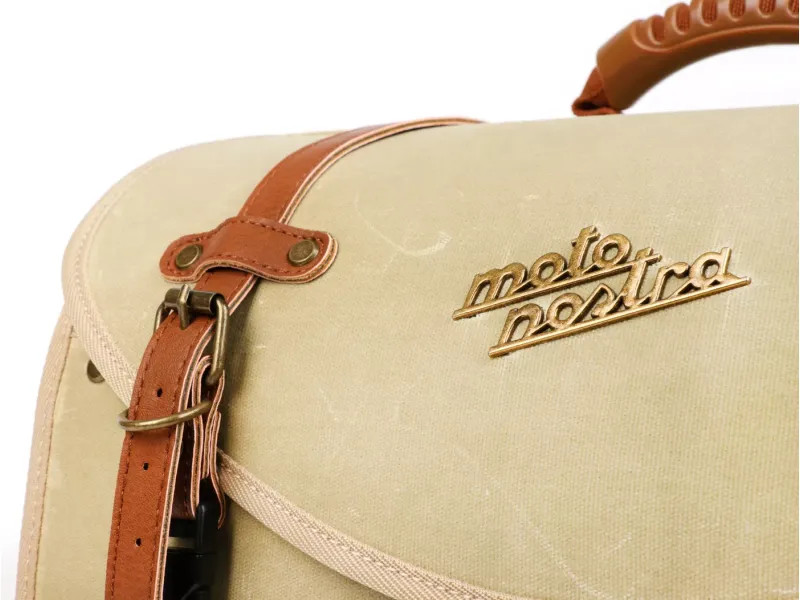 Roltas (Groot) Voor Bagagedrager (Alternatief Voor Topkoffer) Moto Nostra Classic Waxed Canvas' 480x300x270mm