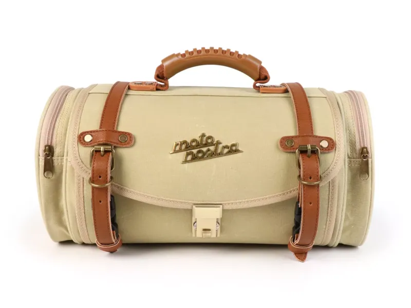 Roltas (Klein) Voor Bagagedrager (Alternatief Voor Topkoffer) Moto Nostra Classic Waxed Canvas' 330x190x180mm 