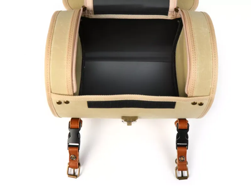 Roltas (Klein) Voor Bagagedrager (Alternatief Voor Topkoffer) Moto Nostra Classic Waxed Canvas' 330x190x180mm 