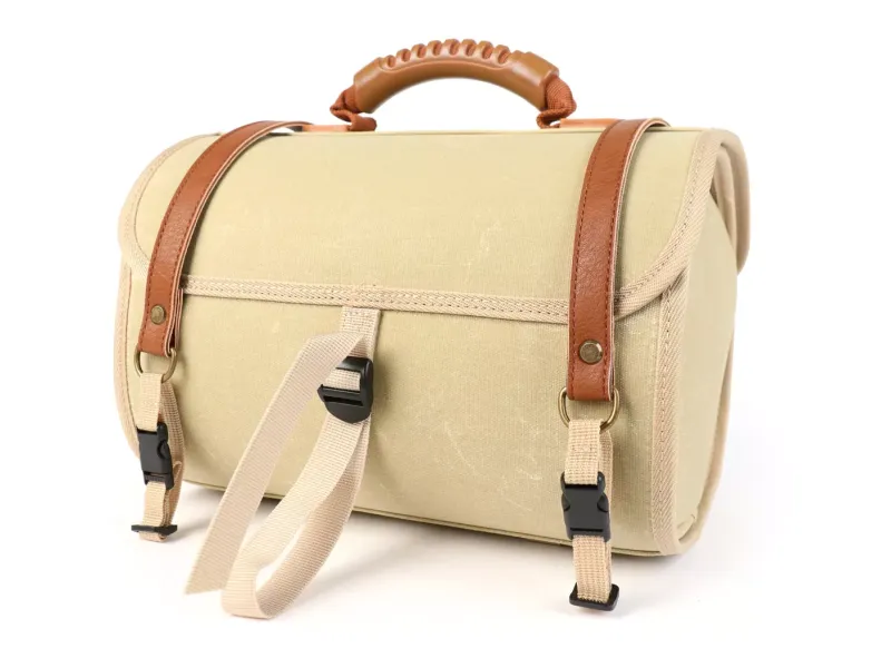 Roltas (Klein) Voor Bagagedrager (Alternatief Voor Topkoffer) Moto Nostra Classic Waxed Canvas' 330x190x180mm 