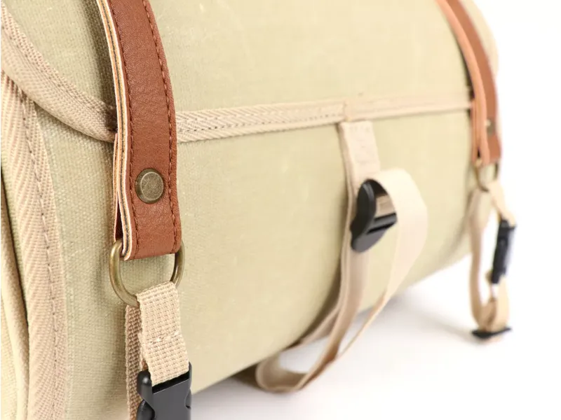 Roltas (Klein) Voor Bagagedrager (Alternatief Voor Topkoffer) Moto Nostra Classic Waxed Canvas' 330x190x180mm 