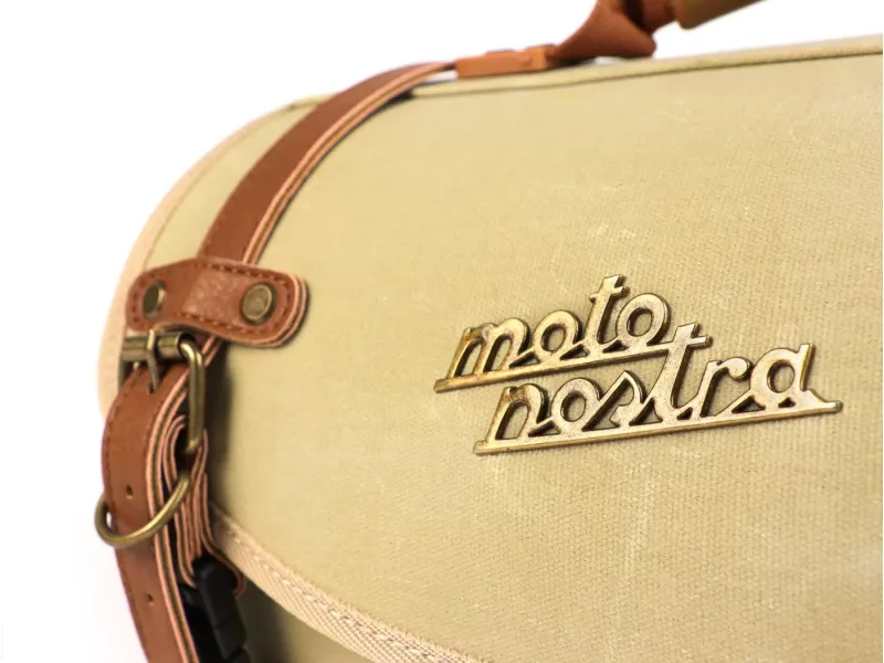 Roltas (Klein) Voor Bagagedrager (Alternatief Voor Topkoffer) Moto Nostra Classic Waxed Canvas' 330x190x180mm 