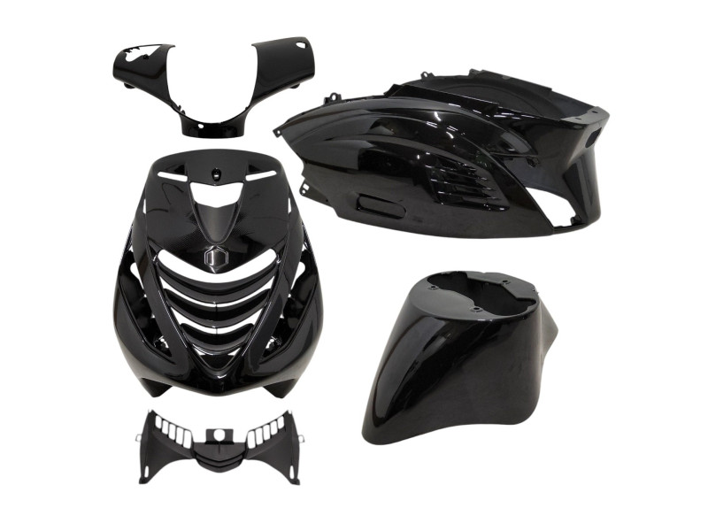 Kappenset Piaggio Zip Porsche Zwart Metallic - RS-1