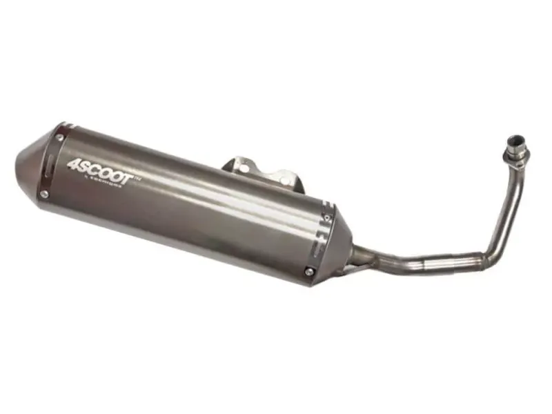 Tecnigas 4Scoot RVS uitlaat Piaggio Zip en Fly 4T 2v