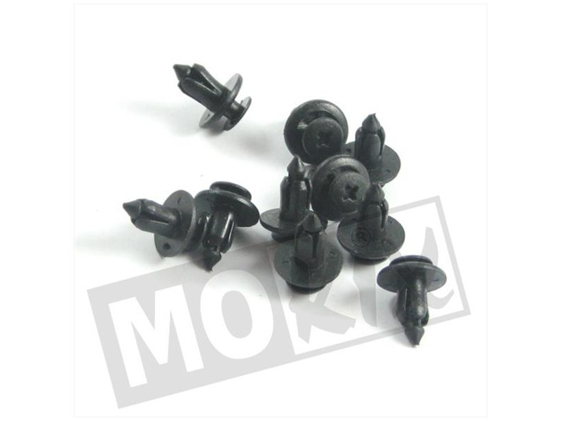 Schroefnagels voor scooterkappen - Plastic - 6mm (10 stuks)