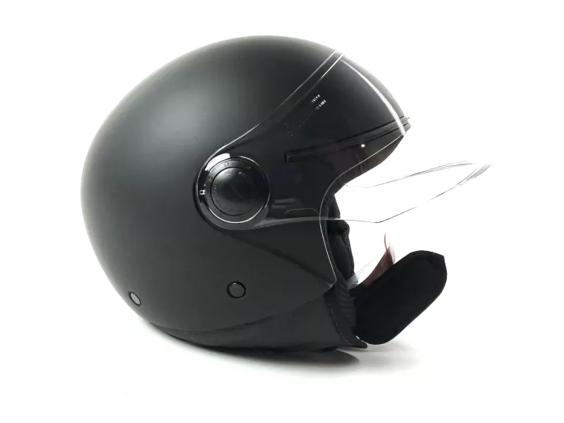 Goedkope Scooterhelm Mat zwart - model 'Street' 