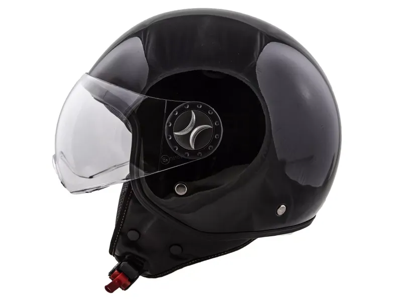 Scooterhelm Vito Loreto Glans Zwart - MAAT: M
