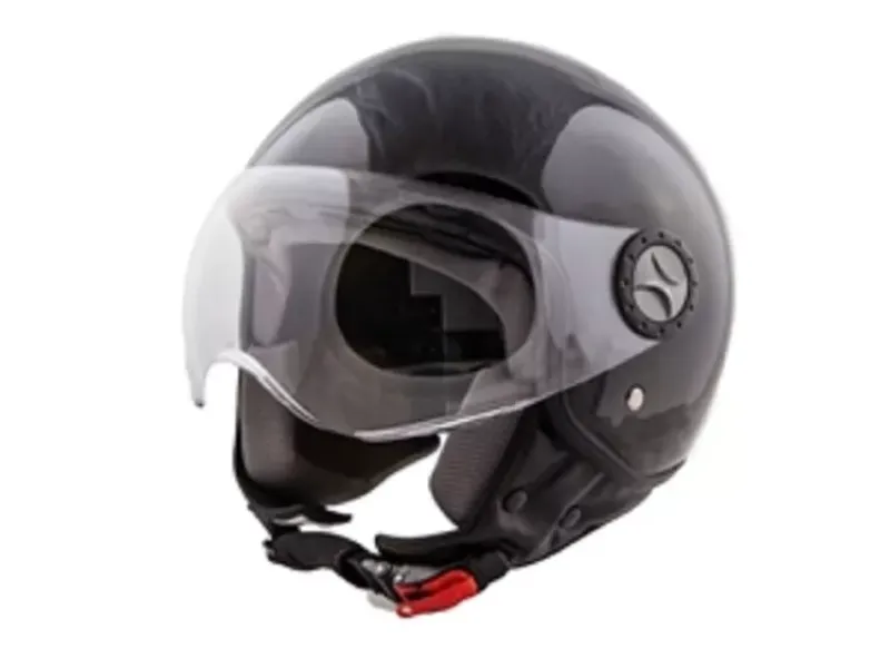 Scooterhelm Vito Loreto Glans Zwart - MAAT: M