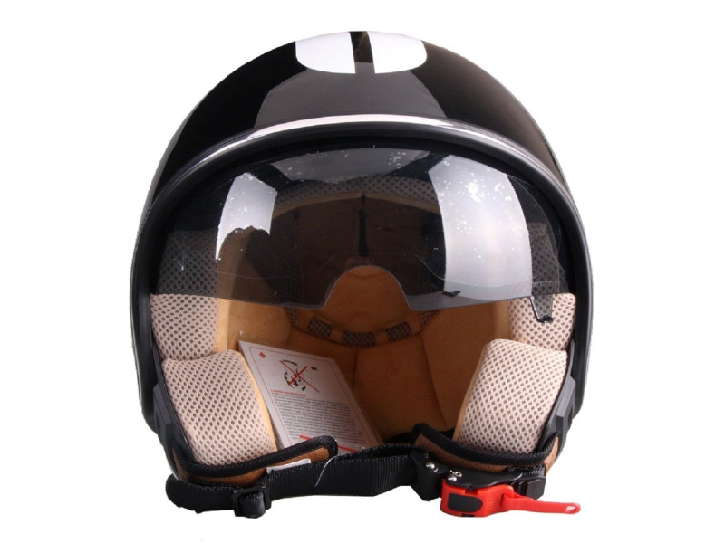 Scooterhelm Vito Special Glans Zwart S