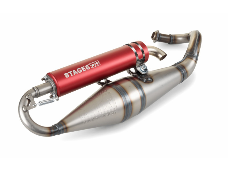 Uitlaat - Stage 6 - PRO Replica MK2 - Gilera / Piaggio - Rood
