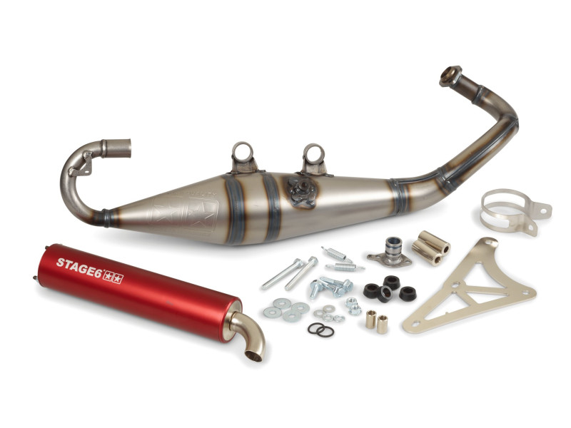 Uitlaat - Stage 6 - PRO Replica MK2 - Gilera / Piaggio - Rood