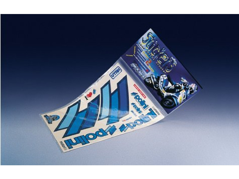 Polini stickerset Blue-line groot