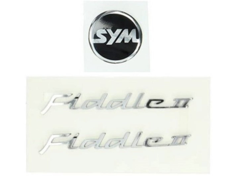 Stickerset Fiddle 2 - Chroom