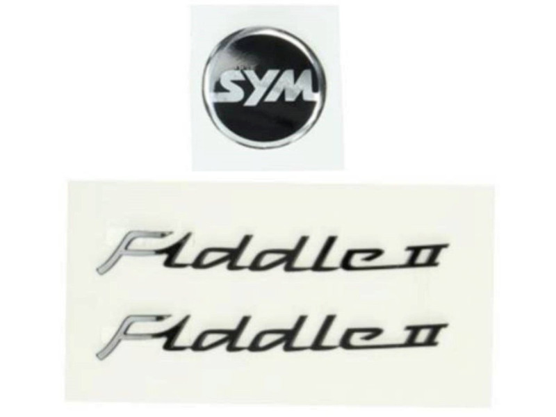 Stickerset Fiddle 2 - Zwart
