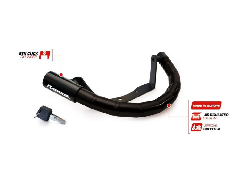 Stuurslot Piaggio Zip (Antirobosslot) - Radikal