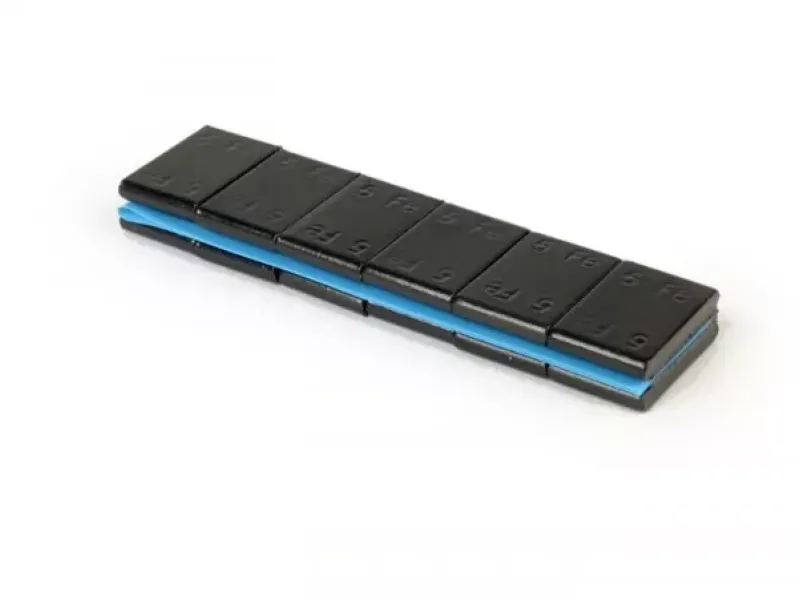 Tape a weights Voor Velgen W眉rth Zelfklevend, 60g (12x5g), Slagvaste Poedercoating  Zwart