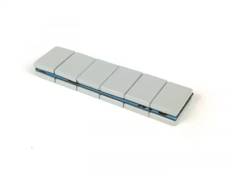Tape a Gewichten Voor Velgen Würth Zelfklevend, 60g (12x5g), Slagvaste Poedercoating  Zilver