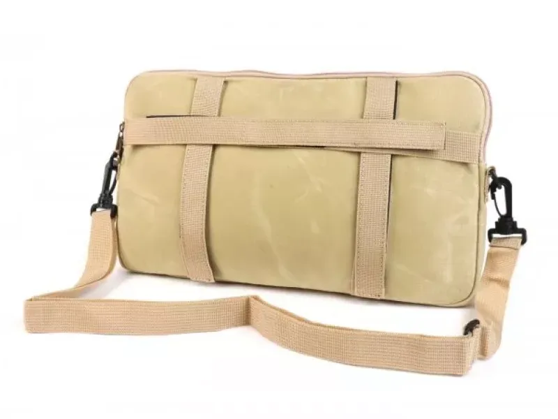 Tas Voor Bagageruimteklep (Incl. Bekerhouder) Moto Nostra Classic Waxed Canvas Geschikt Voor B.V. Vespa Lambretta Gtv Gts Hpe Supertech Touring  Beige