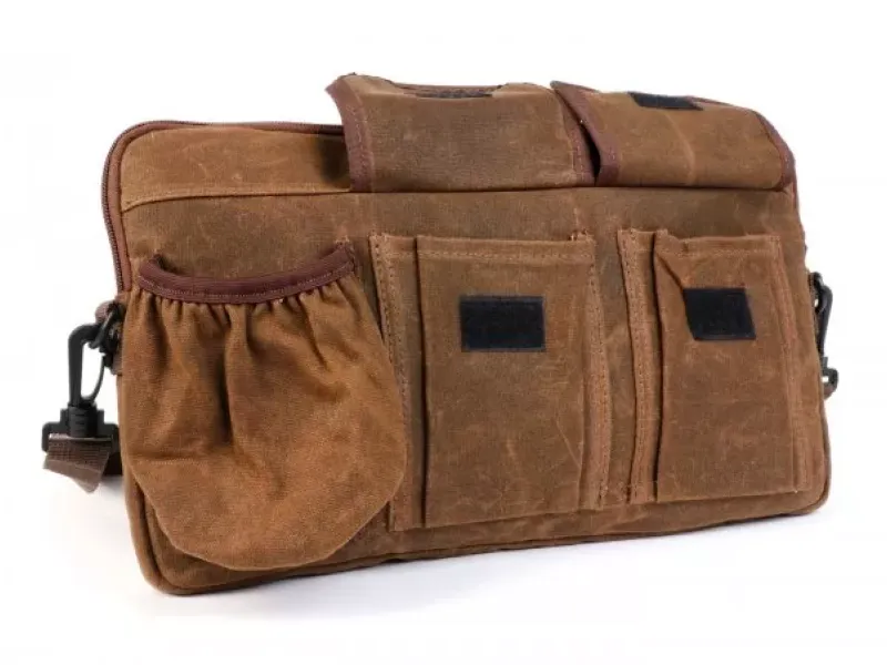 Tas Voor Bagageruimteklep (Incl. Bekerhouder) Moto Nostra Classic Waxed Canvas Geschikt Voor b.v. Vespa Lambretta Gtv Gts Hpe Supertech Touring  Bruin