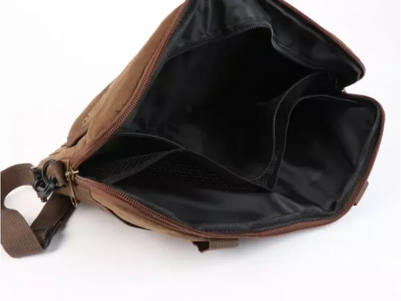 Tas Voor Bagageruimteklep (Incl. Bekerhouder) Moto Nostra Classic Waxed Canvas Geschikt Voor b.v. Vespa Lambretta Gtv Gts Hpe Supertech Touring  Bruin