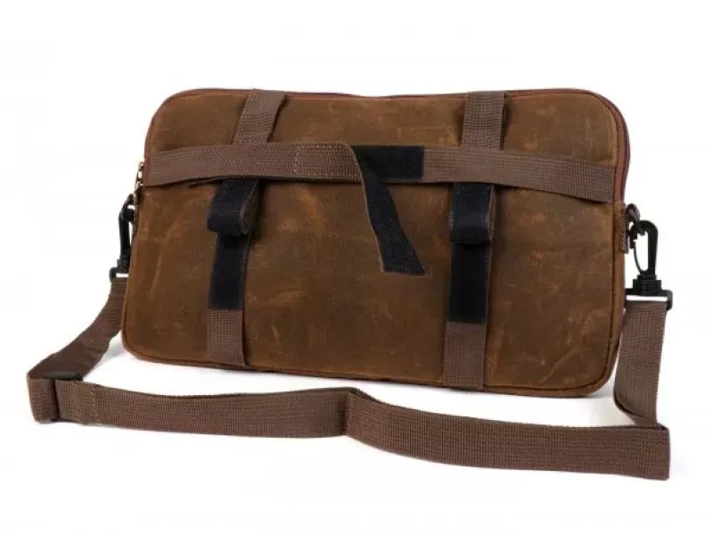 Tas Voor Bagageruimteklep (Incl. Gsm Hoesje (Tot 6,2 Inch Bijv. IPhone 11) Moto Nostra Classic Waxed Canvas Geschikt Voor B.V. Vespa Lambretta Gtv Gts Hpe Supertech Touring  Bruin