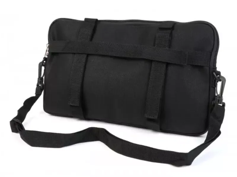 Tas Voor Bagageruimteklep (Incl. Gsm Hoesje (Tot 6,2 Inch Bijv. IPhone 11) Moto Nostra Classic Waxed Canvas  Geschikt Voor b.v. Vespa Lambretta Gtv Gts Hpe Supertech Touring  Zwart