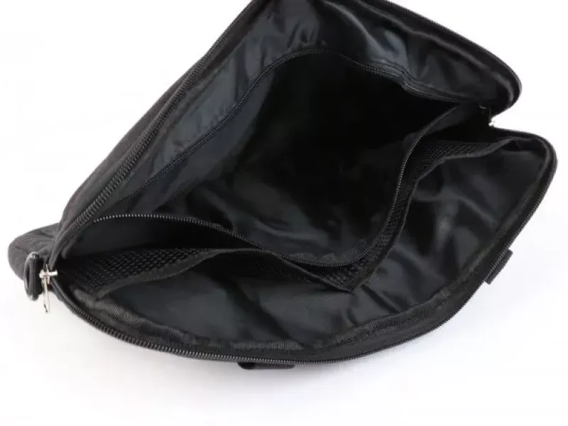 Tas Voor Bagageruimteklep (Incl. Gsm Hoesje (Tot 6,2 Inch Bijv. IPhone 11) Moto Nostra Classic Waxed Canvas  Geschikt Voor b.v. Vespa Lambretta Gtv Gts Hpe Supertech Touring  Zwart