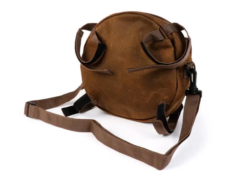 Tas Voor Reservewielhouder incl. Bekerhouder MOTO NOSTRA Classic 'Waxed Canvas' Geschikt Voor b.v. Vespa Lambretta Bruin