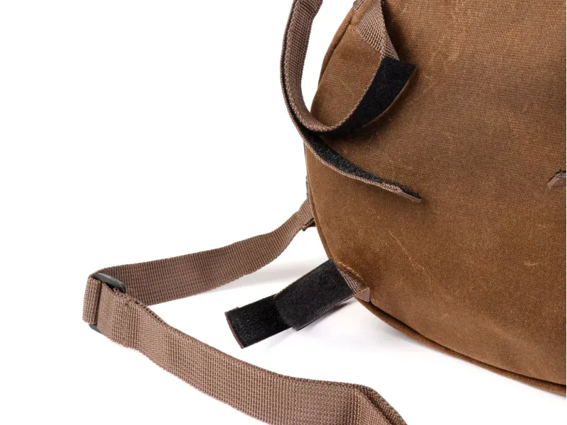 Tas Voor Reservewielhouder incl. Bekerhouder MOTO NOSTRA Classic 'Waxed Canvas' Geschikt Voor b.v. Vespa Lambretta Bruin