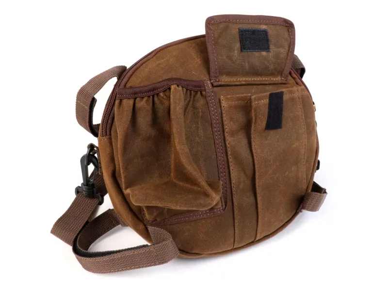 Tas Voor Reservewielhouder incl. Bekerhouder MOTO NOSTRA Classic 'Waxed Canvas' Geschikt Voor b.v. Vespa Lambretta Bruin