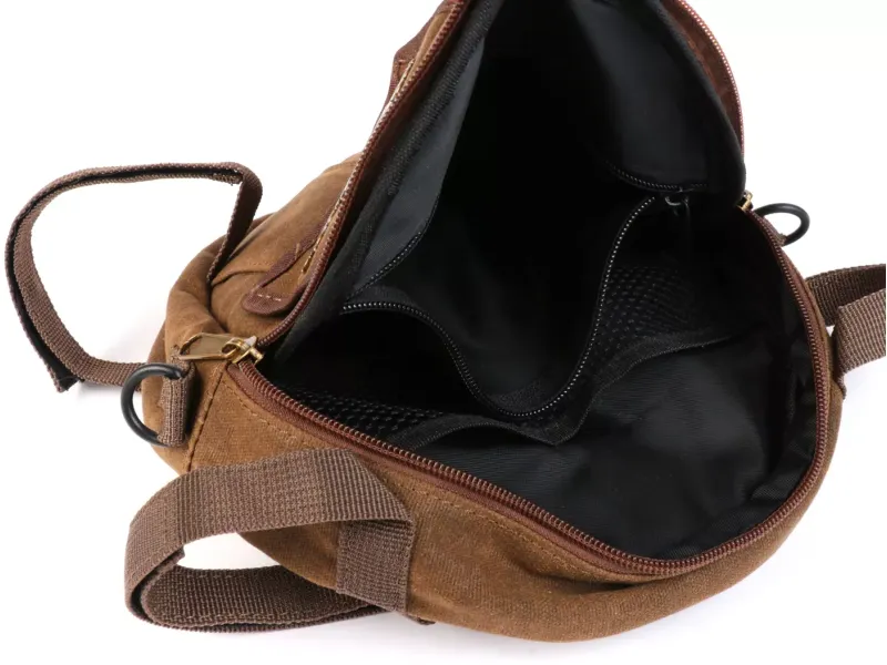 Tas Voor Reservewielhouder incl. Bekerhouder MOTO NOSTRA Classic 'Waxed Canvas' Geschikt Voor b.v. Vespa Lambretta Bruin