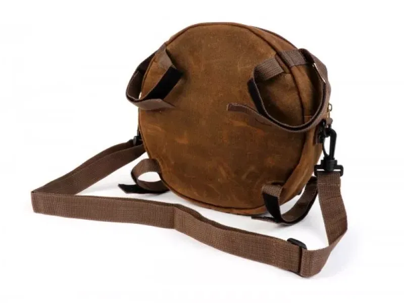 Tas Voor Reservewielhouder (Incl. Gsm Hoesje (Tot 6 2 Inch Bijv IPhone 11) Moto Nostra Classic Waxed Canvas Geschikt Voor B.V Vespa Lambretta  Bruin