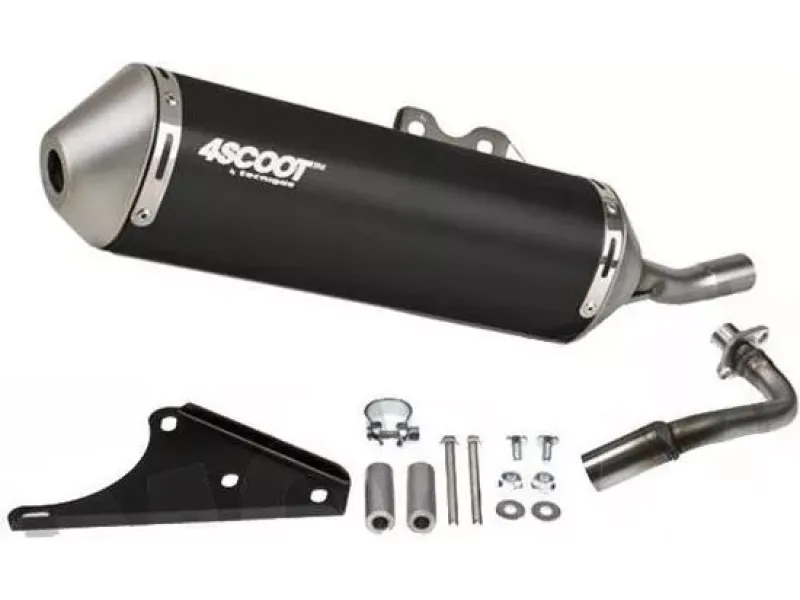 Uitlaat Tecnigas 4Scoot Zip / Lx / Fly 4-Takt 2v  - Zwart