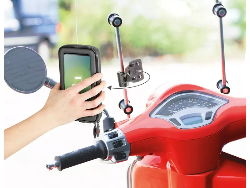 Telefoonhouder windscherm / spiegel - Lampa Smart scooter case