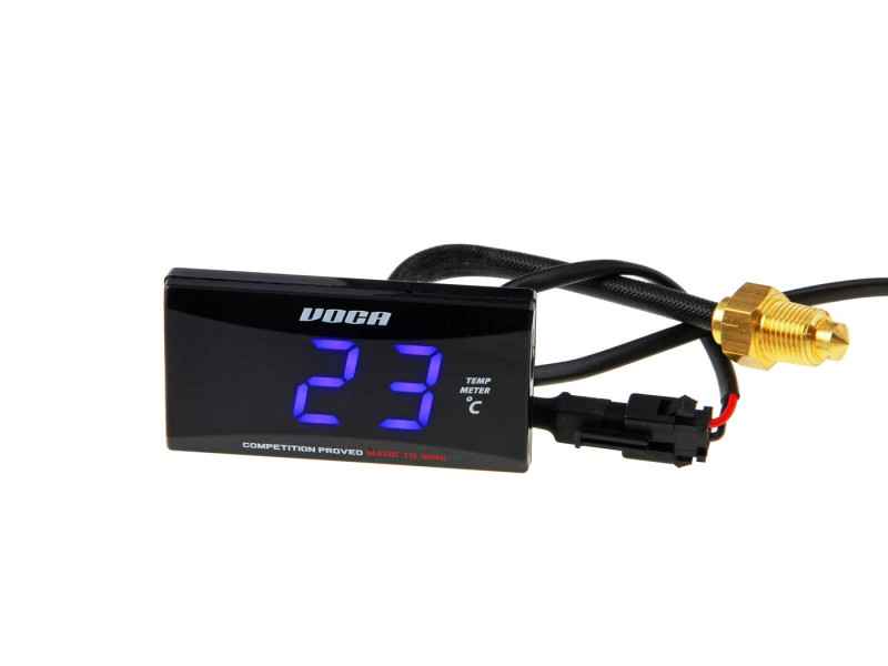 Temperatuur meter Voca - Mini model met verlichting - Rood