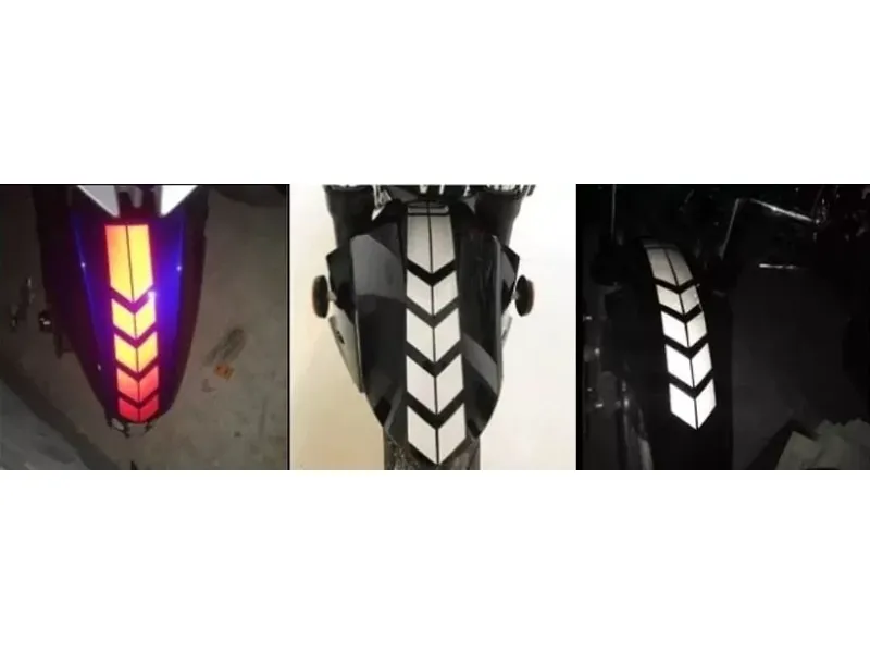 Reflecterende sticker - Pijl groot - Kleur: Zilver
