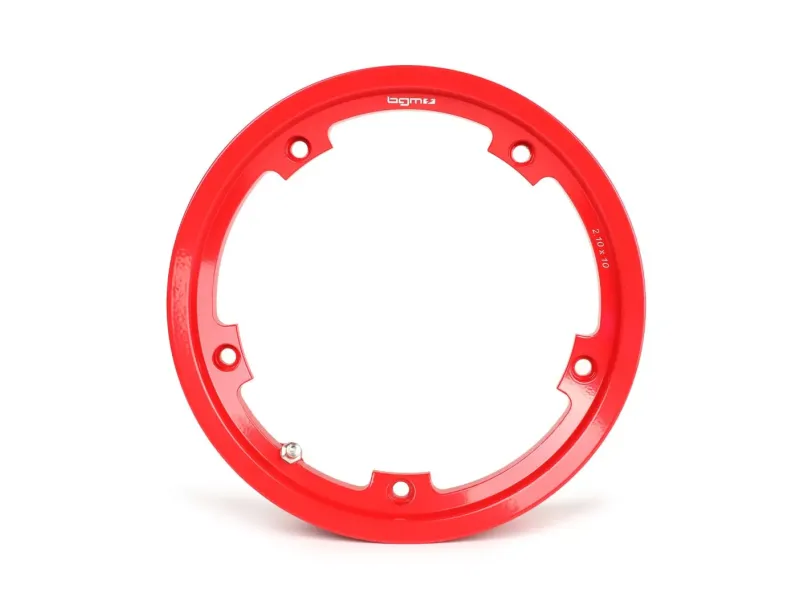 velg  BGM pro tubeless 2.10 10 inch, aluminium  vespa (type px)   vespa smallframe v50, 50n, special, pv, et3, pk50 125 (s/xl/xl2), largeframe px, t5, sprint, rally , gt/gtr, lml star, deluxe   rood