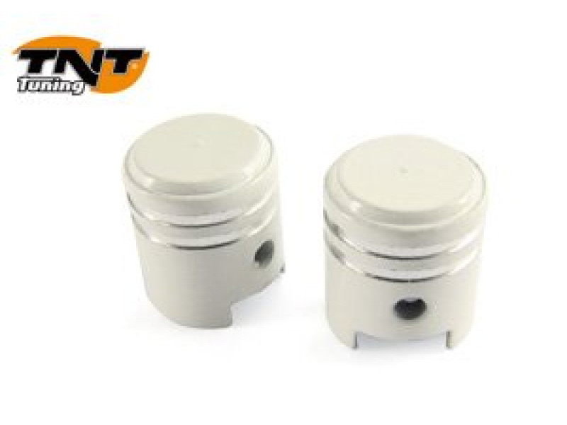 Ventieldopset Zuigermodel Chrome/Wit